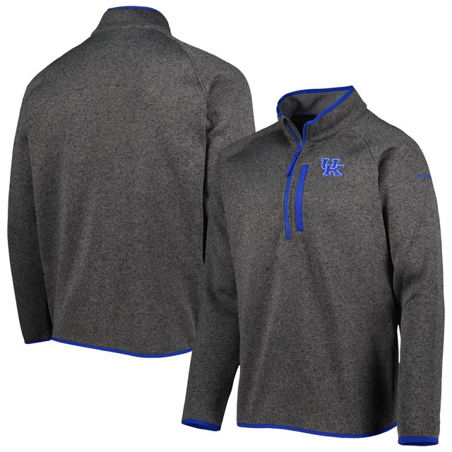 Columbia Grey Kentucky Wildcats Canyon Point Omni-Shield Raglan Pull à demi-glissière pour homme