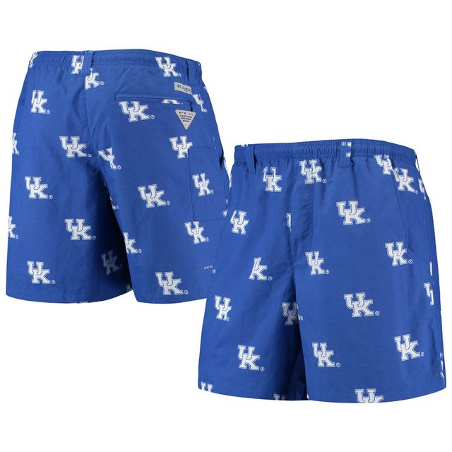 Short hybride Columbia PFG Royal Kentucky Wildcats Backcast II 6" Omni-Shade pour homme