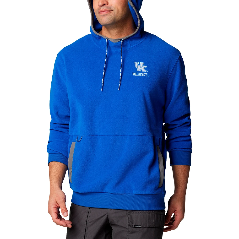 Men's  Columbia Royal Kentucky Wildcats Flanker Fleece Pullover Hoodie