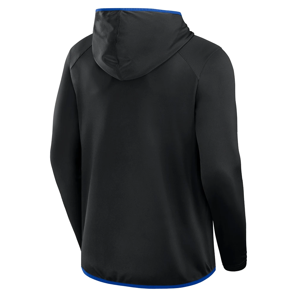 Men's Fanatics Black/Royal Kentucky Wildcats Transitional Hoodie T-Shirt