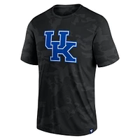T-shirt noir avec logo camouflage Fanatics pour hommes des Wildcats du Kentucky