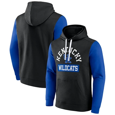 Sweat à capuche en polaire blocs de couleurs pour hommes Fanatics Black Kentucky Wildcats