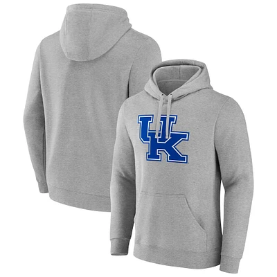 Sweat à capuche en polaire avec logo principal des Kentucky Wildcats pour hommes Fanatics Grey