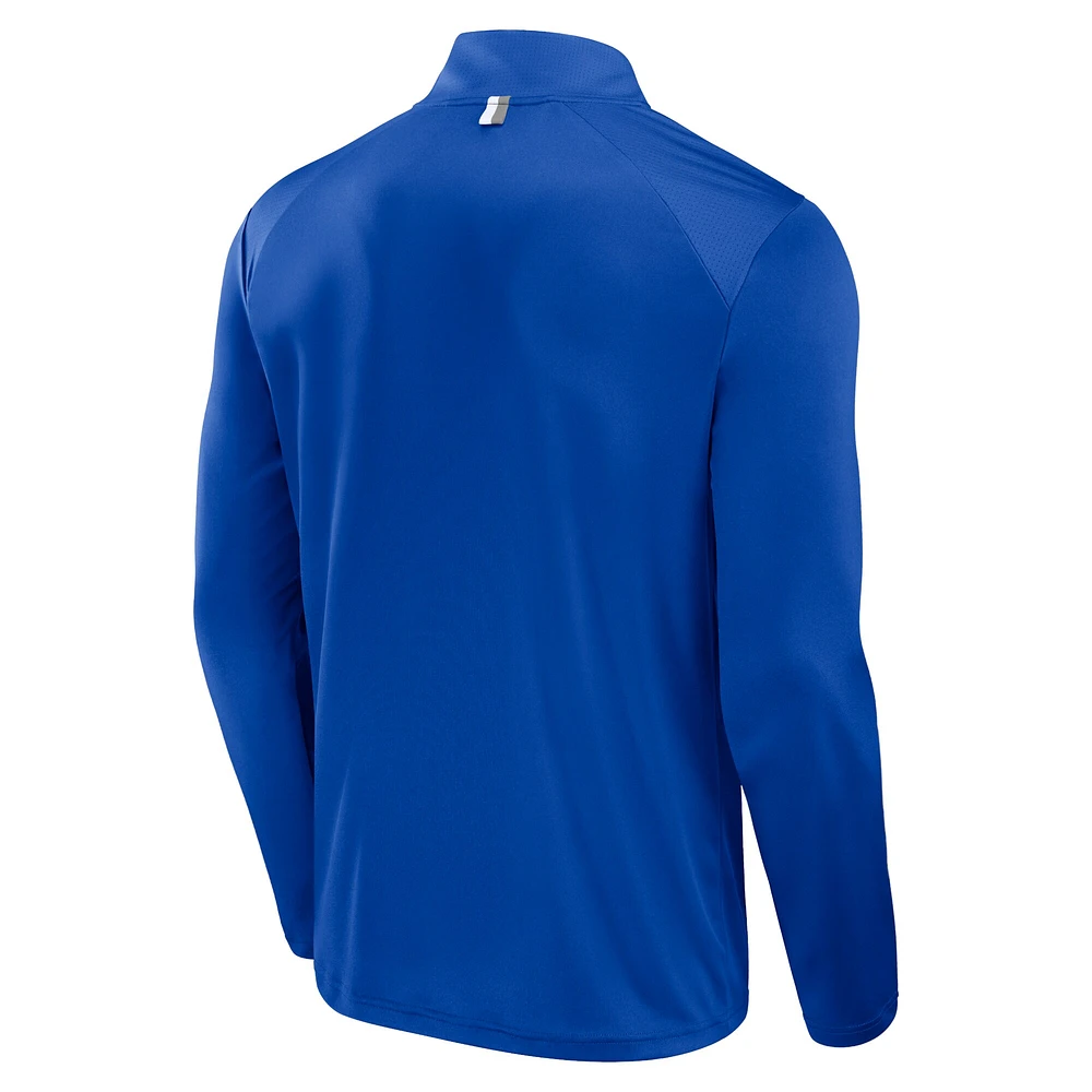 Men's Fanatics Royal Kentucky Wildcats Fundamental Defender Quarter-Zip Jacket