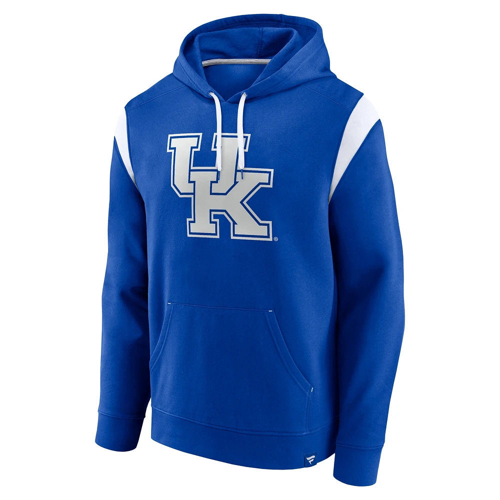 Men's Fanatics Royal Kentucky Wildcats Gym Rat Pullover Hoodie