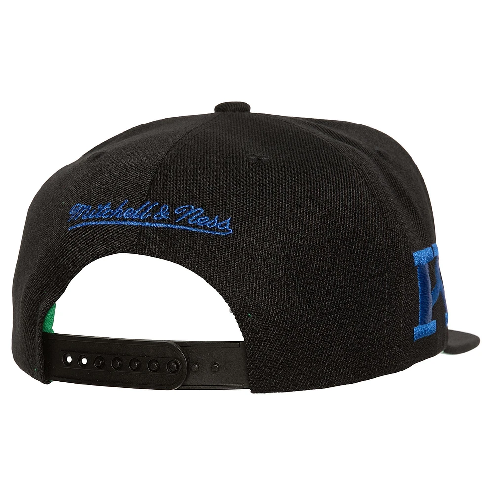Men's Mitchell & Ness  Black Kentucky Wildcats Triple Play Snapback Hat