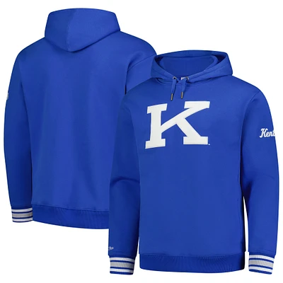 Sweat à capuche en polaire point de chaîne Mitchell & Ness Royal Kentucky Wildcats pour homme