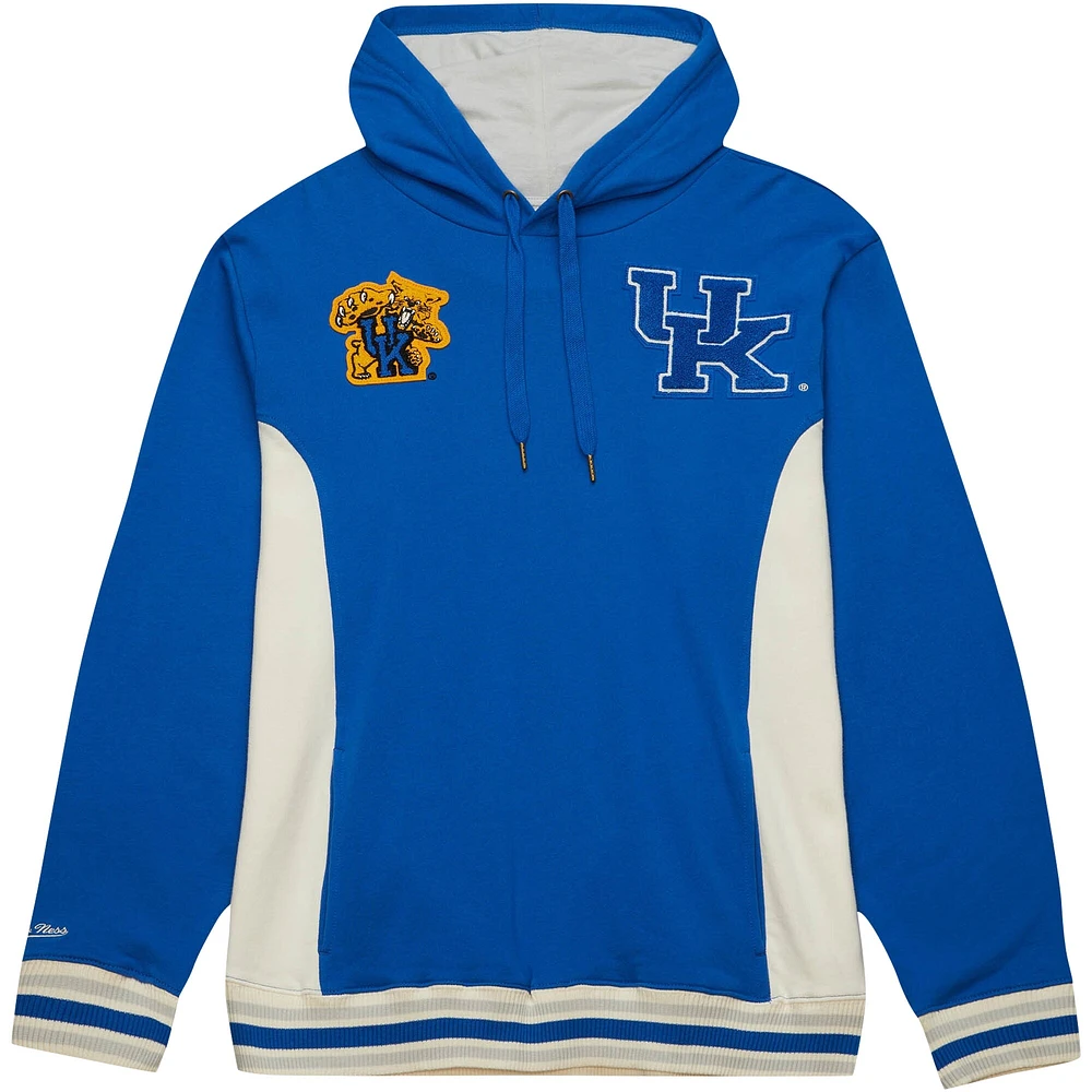 Chandail à capuchon en tissu éponge Mitchell & Ness Royal Kentucky Wildcats Team Legacy pour hommes
