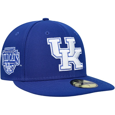 Casquette ajustée 59FIFTY avec écusson Royal Kentucky Wildcats New Era pour homme