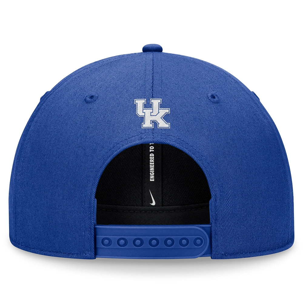 Casquette réglable à hauteur locale Nike Royal Kentucky Wildcats pour homme