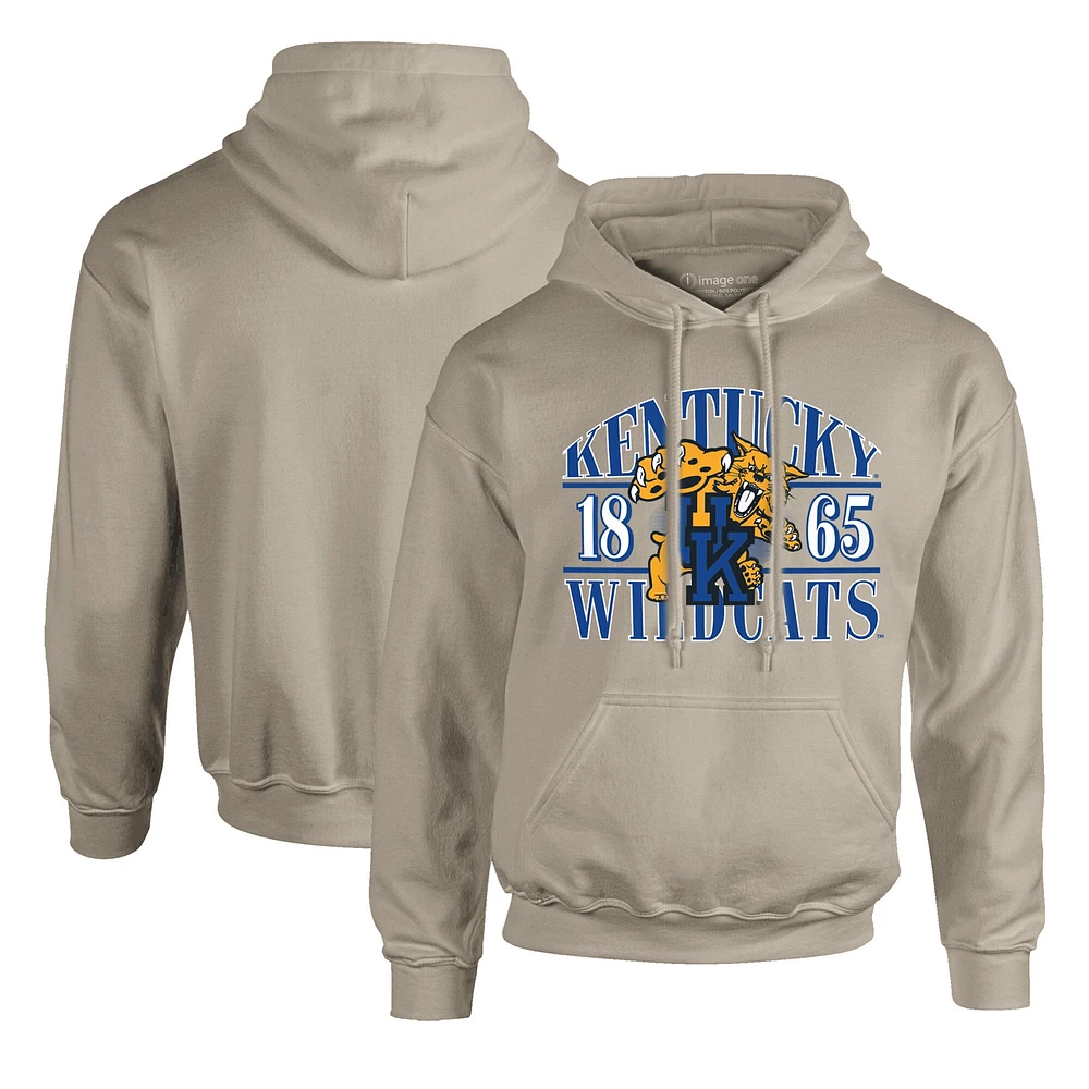 Sweat à capuche imprimé Upper Arch pour homme, couleur crème, Kentucky Wildcats