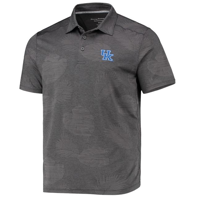 Polo Tommy Bahama Charcoal Kentucky Wildcats Palm Coast Delray Frond IslandZone pour homme