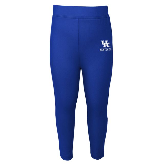 Ensemble t-shirt et legging Forever Love des Wildcats du Kentucky pour enfants d'âge préscolaire tout-petits gris chiné/royal