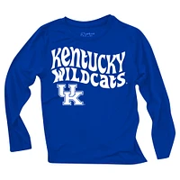Toddler Wes & Willy  Kentucky Wildcats Long Sleeve Top and Striped Tri-Blend Leggings Set