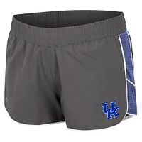 Women's Colosseum Gray Kentucky Wildcats Pull The Switch Running Shorts