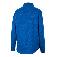 Women's Colosseum Royal Kentucky Wildcats Natalie Speckled Quarter-Snap Top