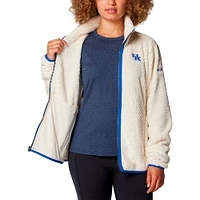 Women's Columbia  Cream Kentucky Wildcats Fireside II Sherpa Full-Zip Jacket