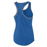 Women's Fanatics Heather Royal Kentucky Wildcats Fuel Racerback Tank Top