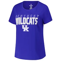 Women's Fanatics Royal Kentucky Wildcats Plus Lean Scoop Neck T-Shirt