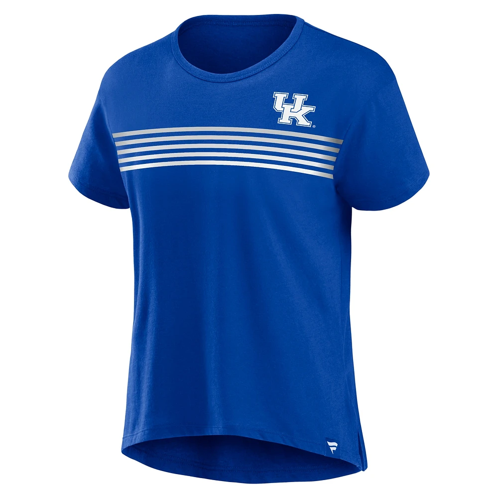 Women's Fanatics Royal Kentucky Wildcats Tie Breaker T-Shirt