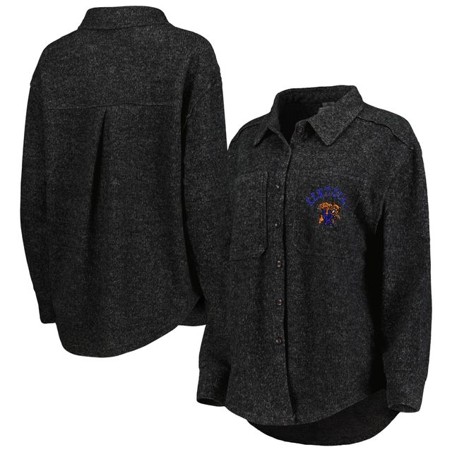 Chandail boutonné à trois mélanges Switch It Up des Kentucky Wildcats pour femme, noir, Gameday Couture