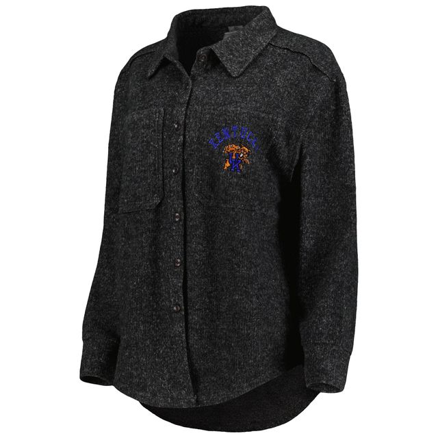 Chandail boutonné à trois mélanges Switch It Up des Kentucky Wildcats pour femme, noir, Gameday Couture