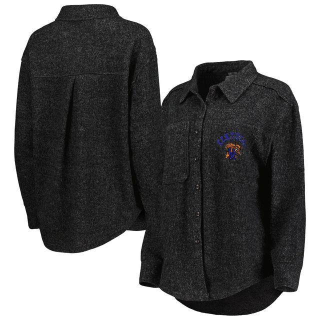 Chandail boutonné à trois mélanges Switch It Up des Kentucky Wildcats pour femme, noir, Gameday Couture