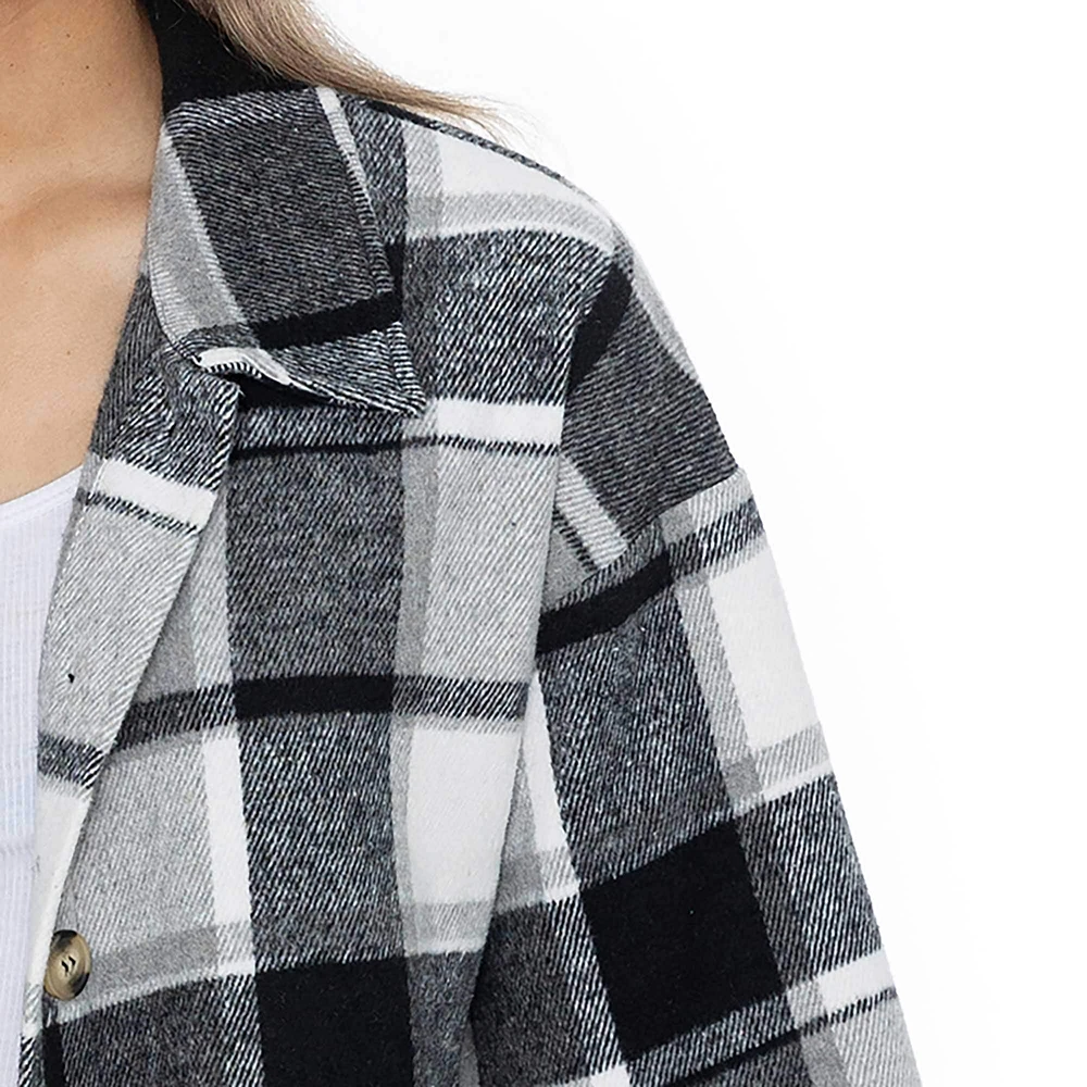 Chemise boutonnée en flanelle grise Gameday Couture pour femme, motif End Zone Game des Kentucky Wildcats