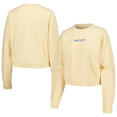 Sweat-shirt court en bois crème pour femmes League Collegiate Wear Kentucky Wildcats Timber