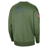Chandail à enfiler pour femme Nike Kentucky Wildcats Military Collection All-Time Performance Crew, olive