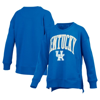 Sweat-shirt à enfiler avec poche pour femme Pressbox Royal Kentucky Wildcats
