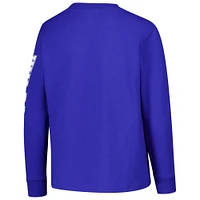 Youth Champion Royal Kentucky Wildcats Distressed Arch Over Logo Long Sleeve T-Shirt