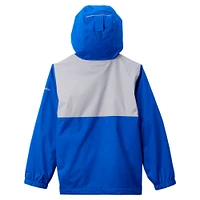Youth Columbia Royal Kentucky Wildcats Rainy Fields Lined Omni-Tech Full-Zip Hoodie Jacket