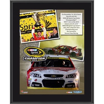 Collage de plaques sublimées de 10,5'' x 13'' de Kevin Harvick, champion de la NASCAR Sprint Cup Series 2014