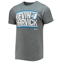 T-shirt Kevin Harvick Restart anthracite chiné pour homme