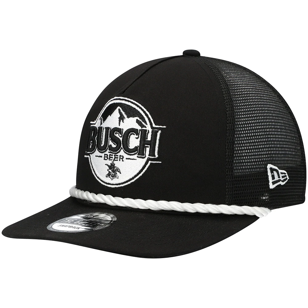 Men's New Era Black Kevin Harvick Golfer Snapback Hat