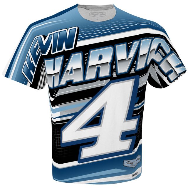 T-shirt blanc sublimé Speedster Kevin Harvick de la collection Stewart-Haas Racing Team pour homme