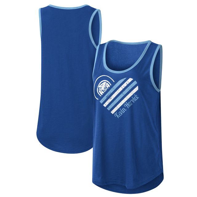 Débardeur A col rond Kevin Harvick Game G-III 4Her by Carl Banks pour femmes bleu