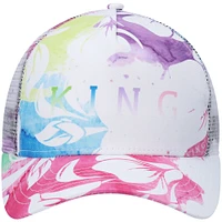 Men's King Apparel White Homerton Mesh Trucker Snapback Hat