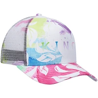 Men's King Apparel White Homerton Mesh Trucker Snapback Hat