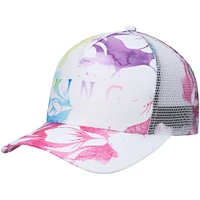 Men's King Apparel White Homerton Mesh Trucker Snapback Hat