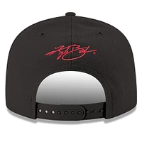 Men's New Era Black Kyle Busch 9FIFTY Number Snapback Adjustable Hat