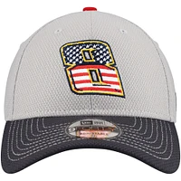Men's New Era  Gray/Navy Kyle Busch Salute 9FORTY Adjustable Hat