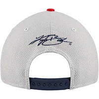 Men's New Era  Gray/Navy Kyle Busch Salute 9FORTY Adjustable Hat