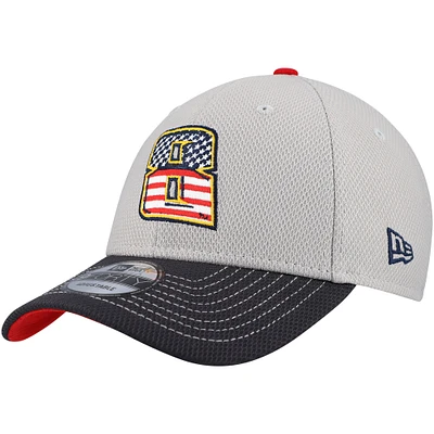 Casquette ajustable Kyle Busch Salute 9FORTY New Era gris/bleu marine pour hommes