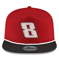 Men's New Era Scarlet/Black Kyle Busch Golfer Snapback Adjustable Hat