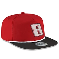 Men's New Era Scarlet/Black Kyle Busch Golfer Snapback Adjustable Hat