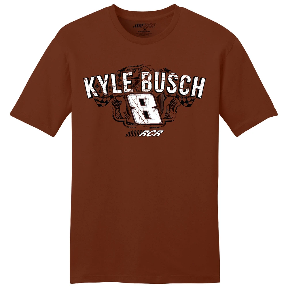 Men's Richard Childress Racing Team Collection  Brown Kyle Busch Rebel Bourbon Car T-Shirt
