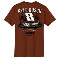 Men's Richard Childress Racing Team Collection  Brown Kyle Busch Rebel Bourbon Car T-Shirt