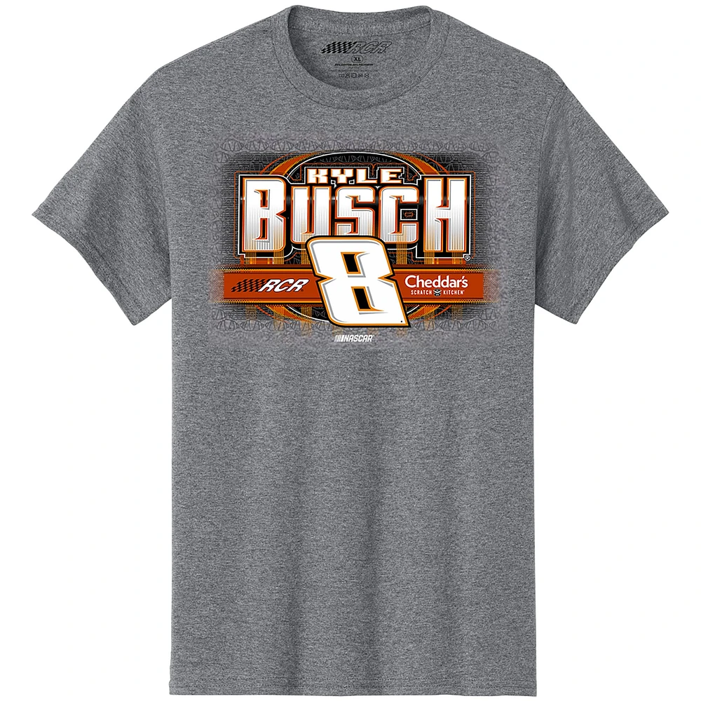 Men's Richard Childress Racing Team Collection Heather Gray Kyle Busch Cheddar's Car T-Shirt